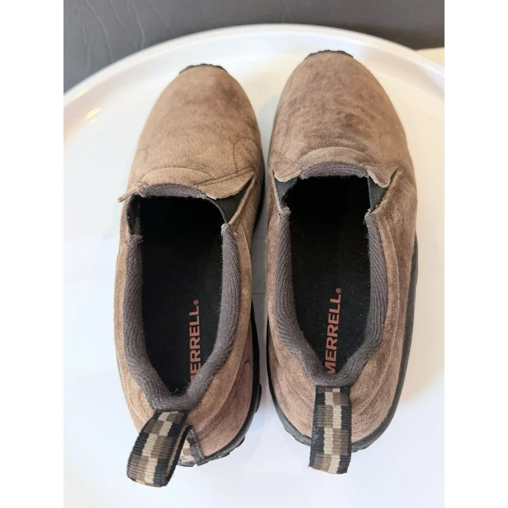 Merrell Jungle Moc J65685 Men's 8 Brown Suede Slip On Comfort Shoes